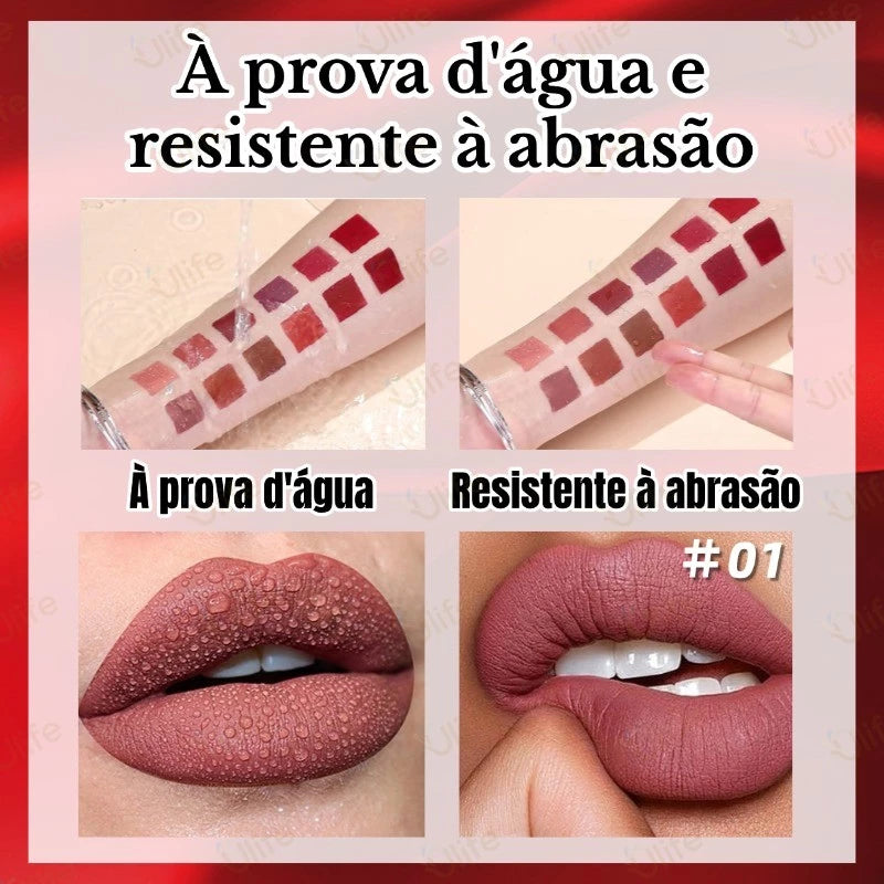 10-Color CAKAILA Velvet Matte Lip Set
