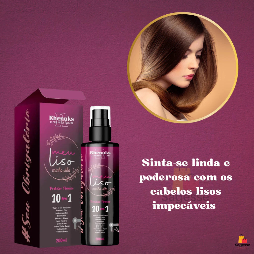 10 in 1 Thermal Protective Spray Hair My Smooth My Life Finishing 200ml Rhenuks