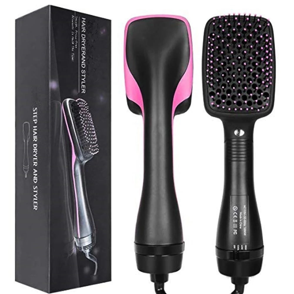 1600w Premium Soft Brush 3 Ion Modes 110V Hair Dryer Straightener Brush