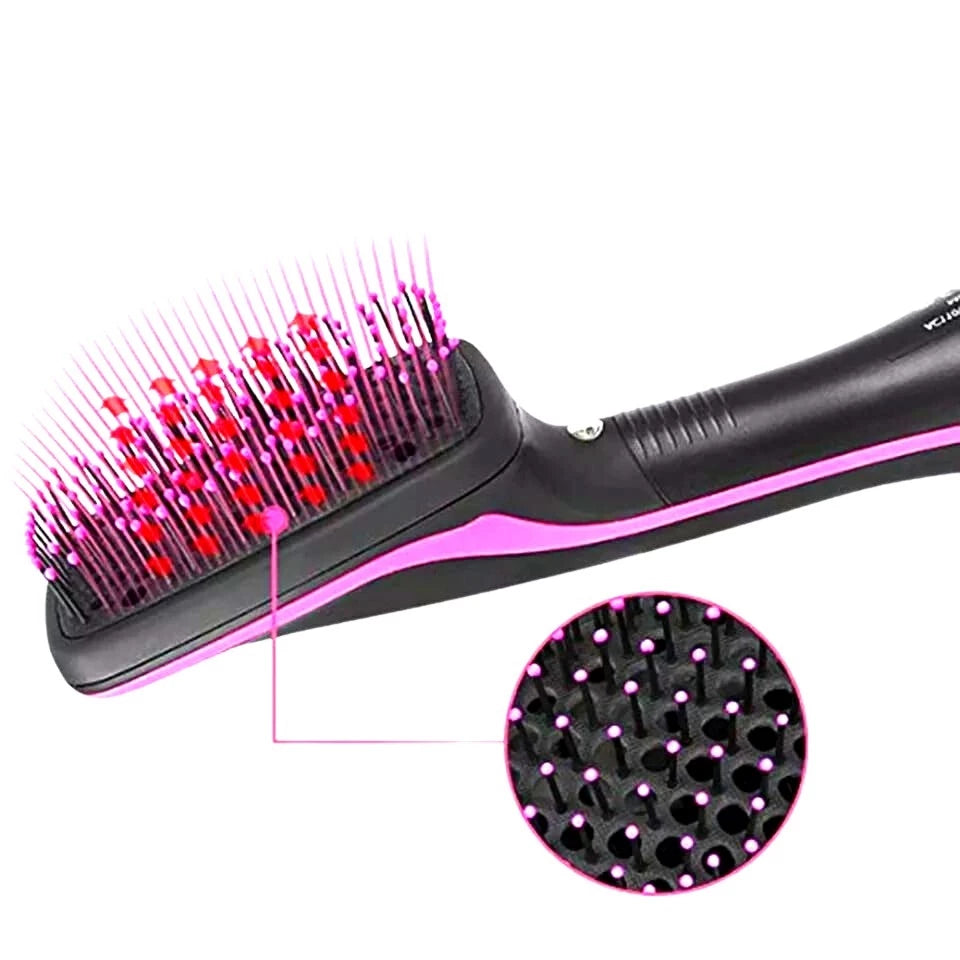 1600w Premium Soft Brush 3 Ion Modes 110V Hair Dryer Straightener Brush