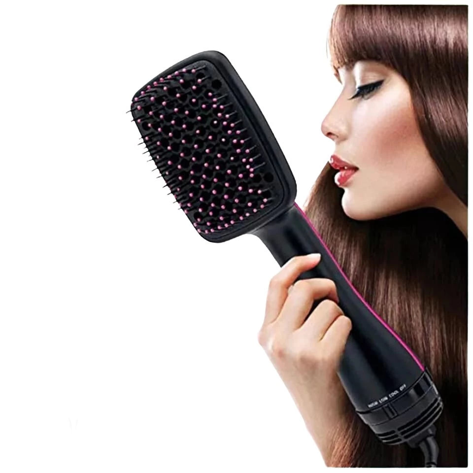 1600w Premium Soft Brush 3 Ion Modes 110V Hair Dryer Straightener Brush