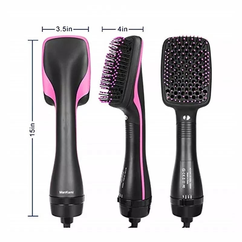 1600w Premium Soft Brush 3 Ion Modes 110V Hair Dryer Straightener Brush