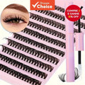 200Pcs DIY Eyelash Extension Kit 40D 8-18mm with Adhesive Seal – Auto & Home Use