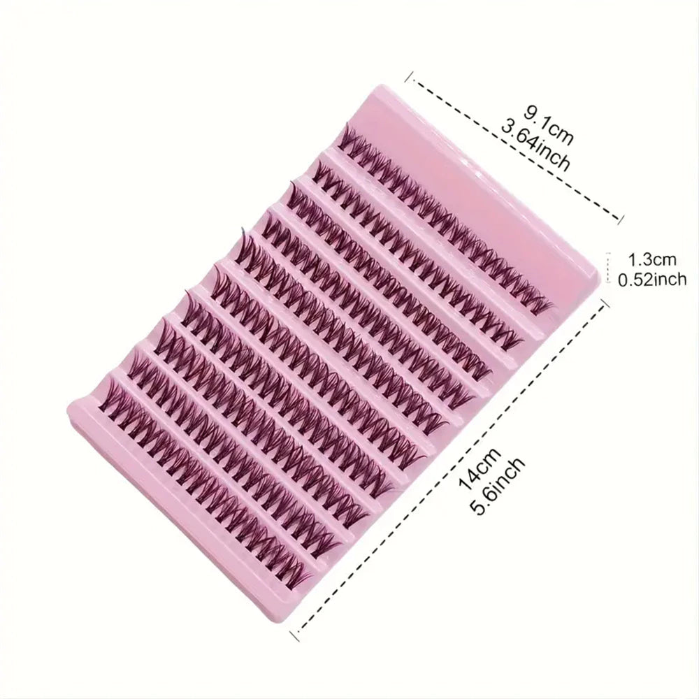 200Pcs DIY Eyelash Extension Kit 40D 8-18mm with Adhesive Seal – Auto & Home Use