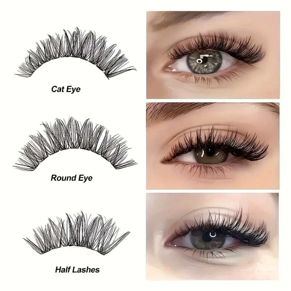 200Pcs DIY Eyelash Extension Kit 40D 8-18mm with Adhesive Seal – Auto & Home Use
