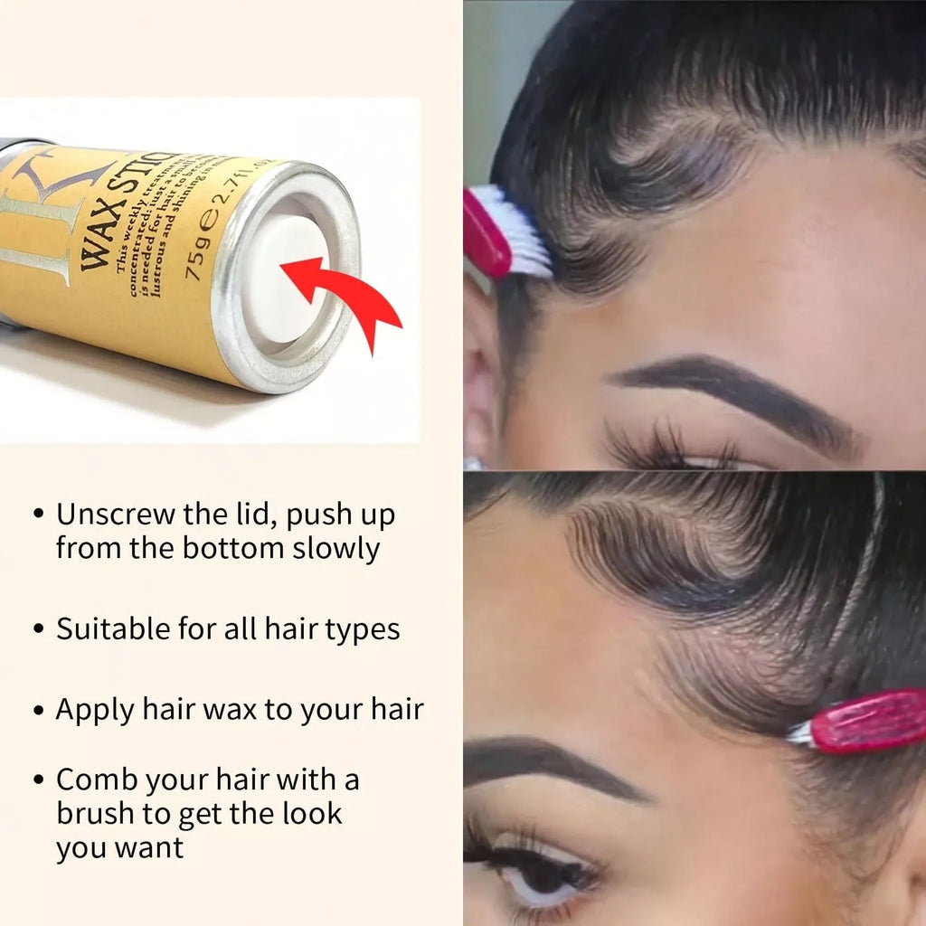 2pcs Hair Wax Stick - Wig Wax, Curly & Rebel Hair Control