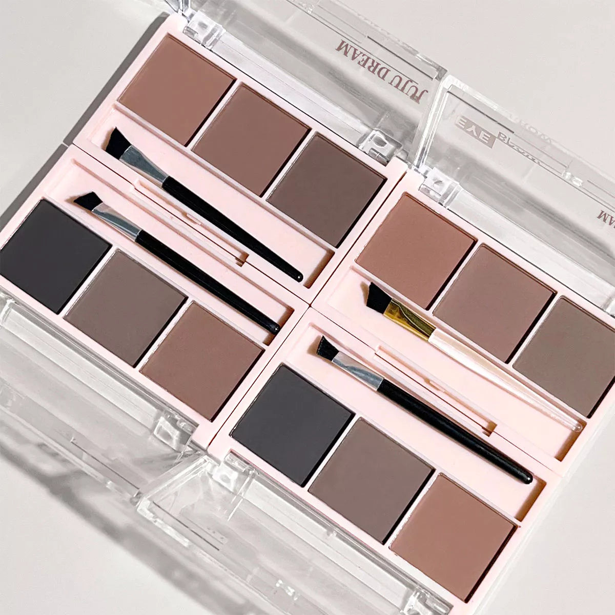 3D Eyebrow Powder Kit – 3 Colors, Smudge-Proof, Includes Brush