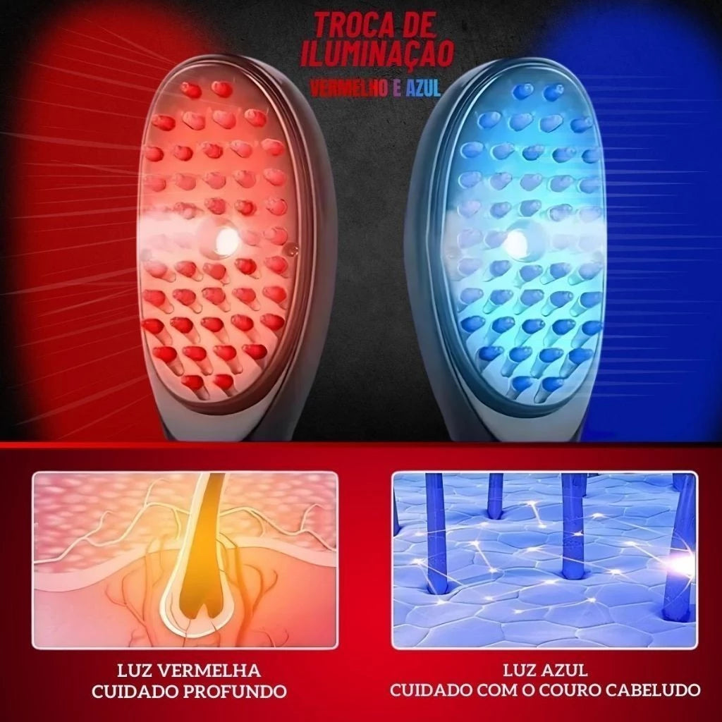4-in-1 Laser Massage Brush – Hair Treatment and Anti-Hair Loss