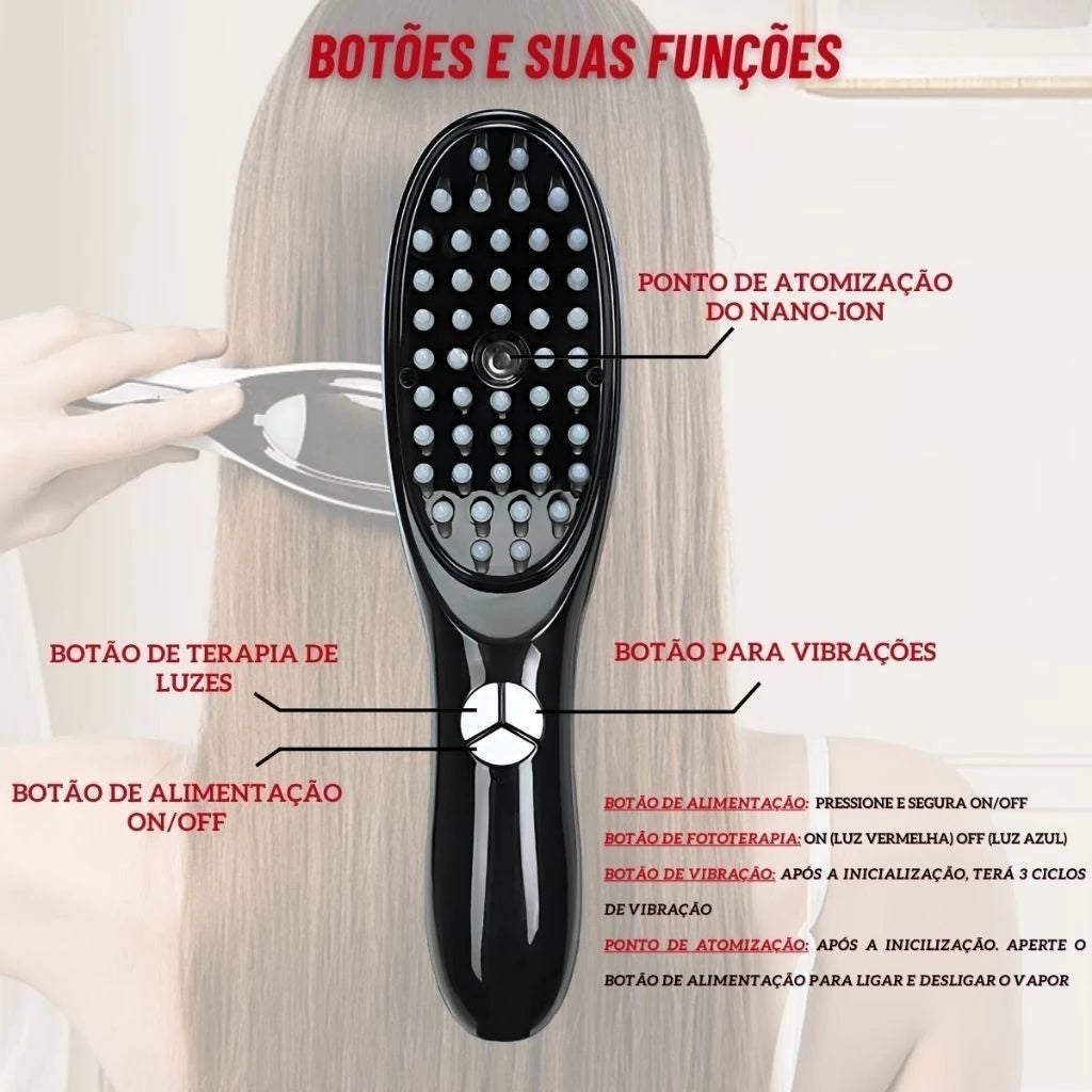 4-in-1 Laser Massage Brush – Hair Treatment and Anti-Hair Loss