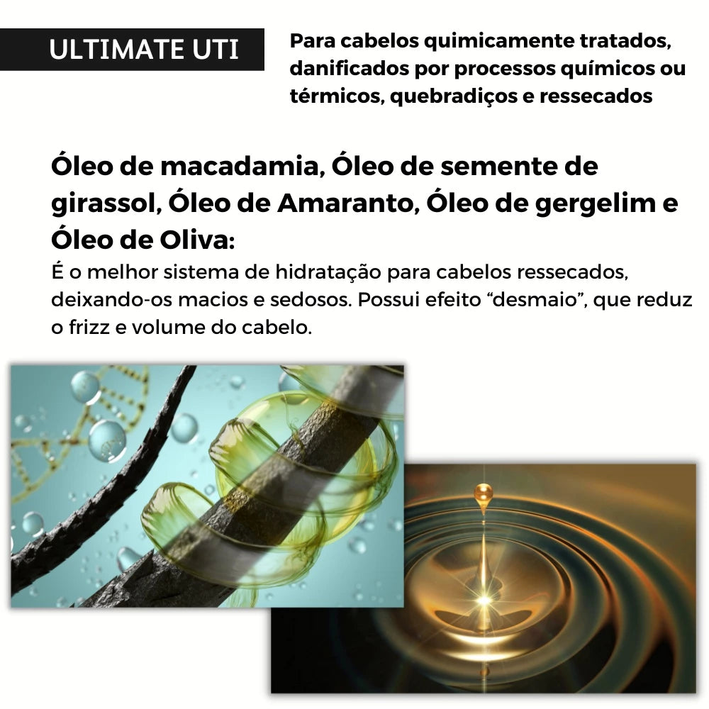 Ampola Reconstrução Imediata Ultimate UTI 15ml Gaboni Professional