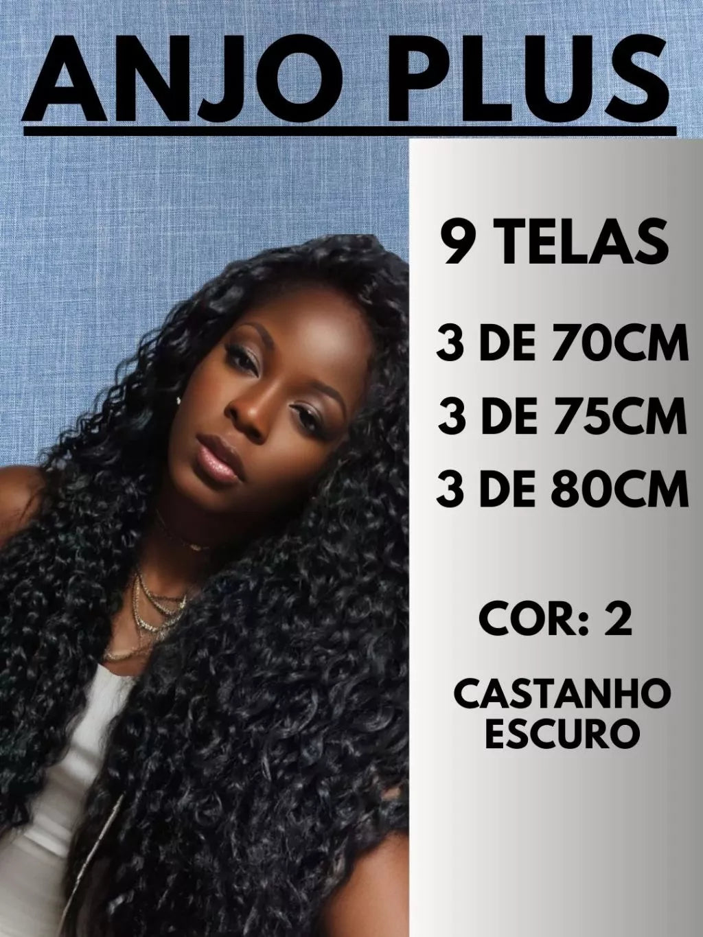 Anjo Plus 80cm FASHION CLASSIC 300g Curly Hair - Bio Fiber