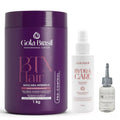 BTX Organic Hair Volume Reducer Formaldehyde Free 1kg + Thermal Protector and Finishing Oil