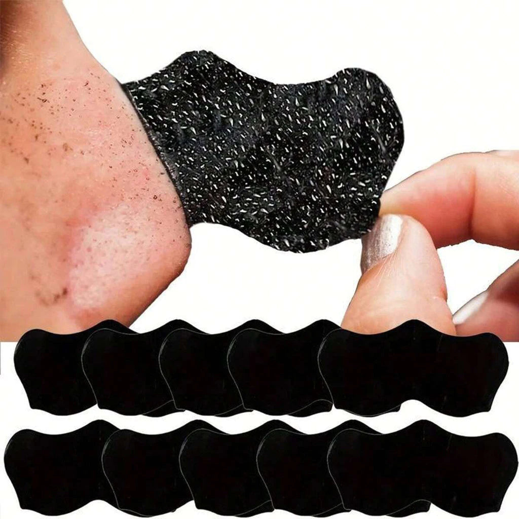 Bamboo Charcoal Blackhead Nose Strips – Deep Pore Cleansing, Acne Removal & Brightening
