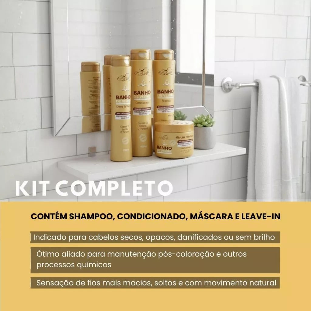 Belkit Varnish Bath Kit 4 Products – Shampoo, Conditioner, Mask & Leave-In