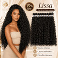 Bio Human Curly Fiber Hair 70cm 9 Screens 320gr Top Hair LISSA