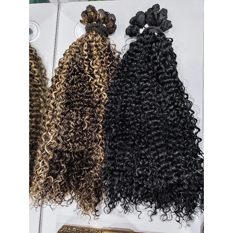 Bio humanized curly hair 320g for interlacing