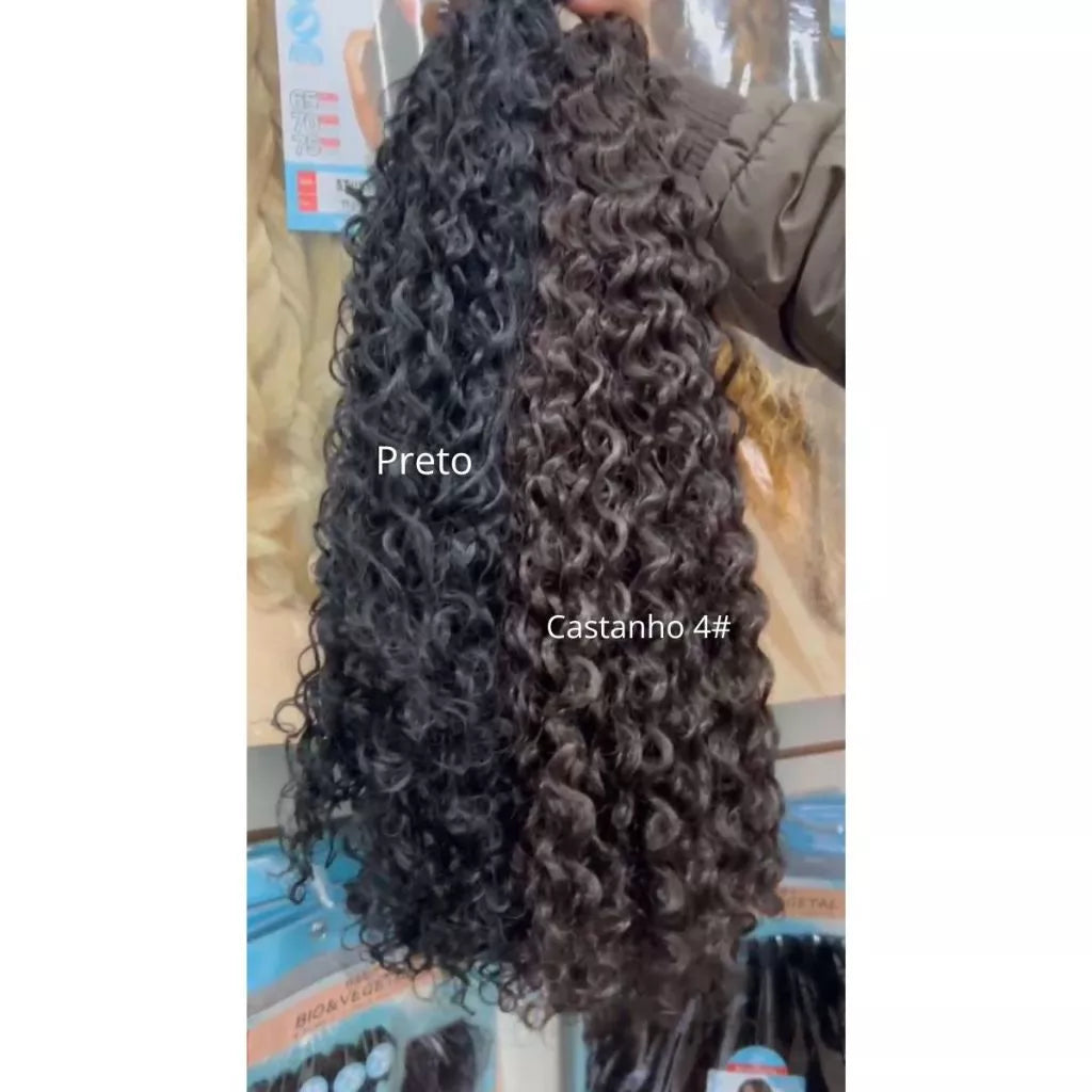Bio humanized curly hair 320g for interlacing