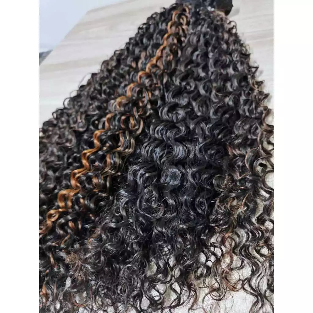 Bio humanized curly hair 320g for interlacing