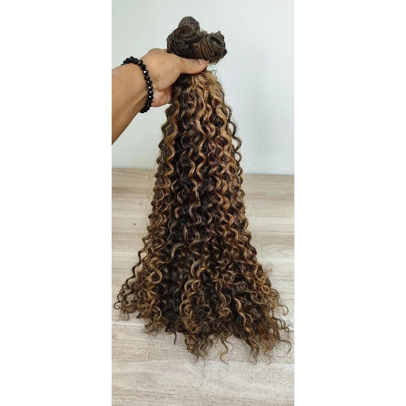 Bio humanized curly hair 320g for interlacing