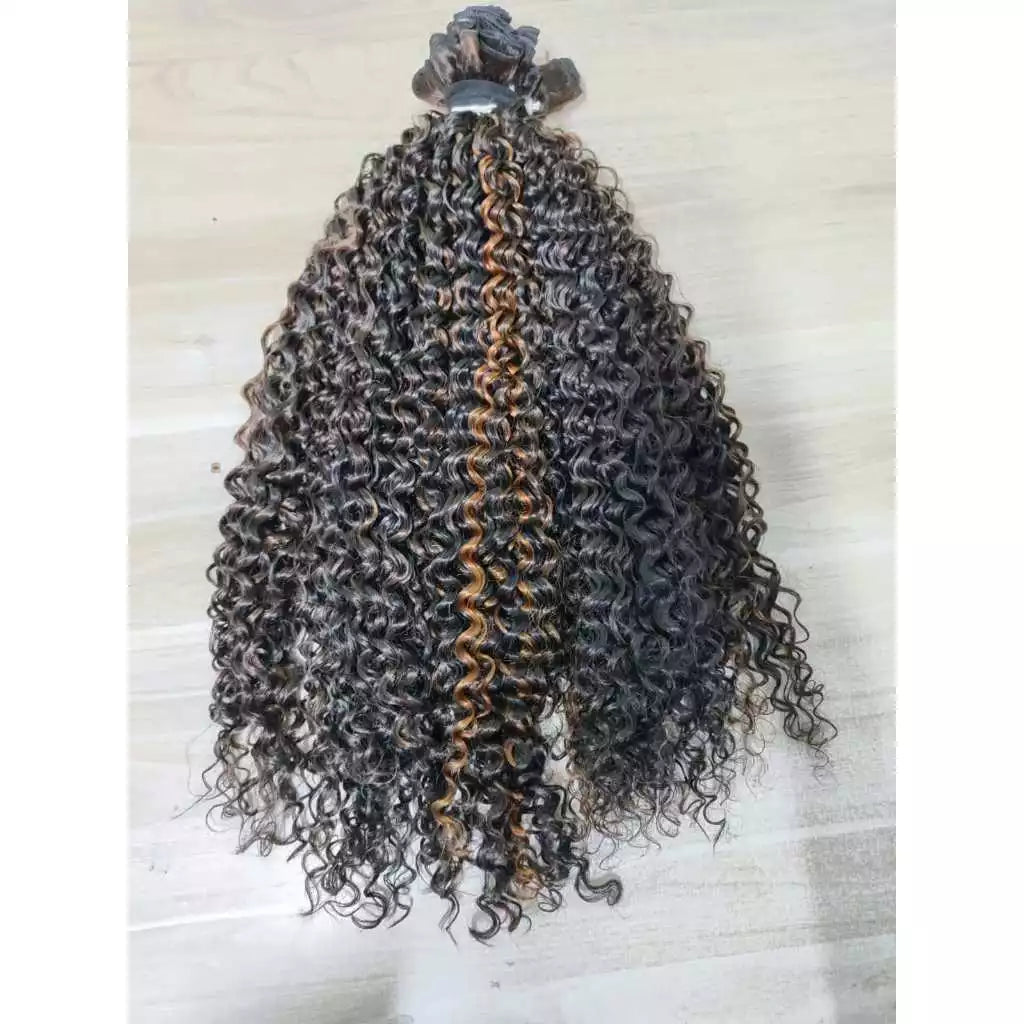 Bio humanized curly hair 320g for interlacing