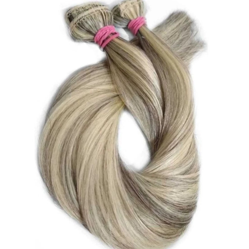 Blonde Human Hair Screen 100g 70cm Mega Hair