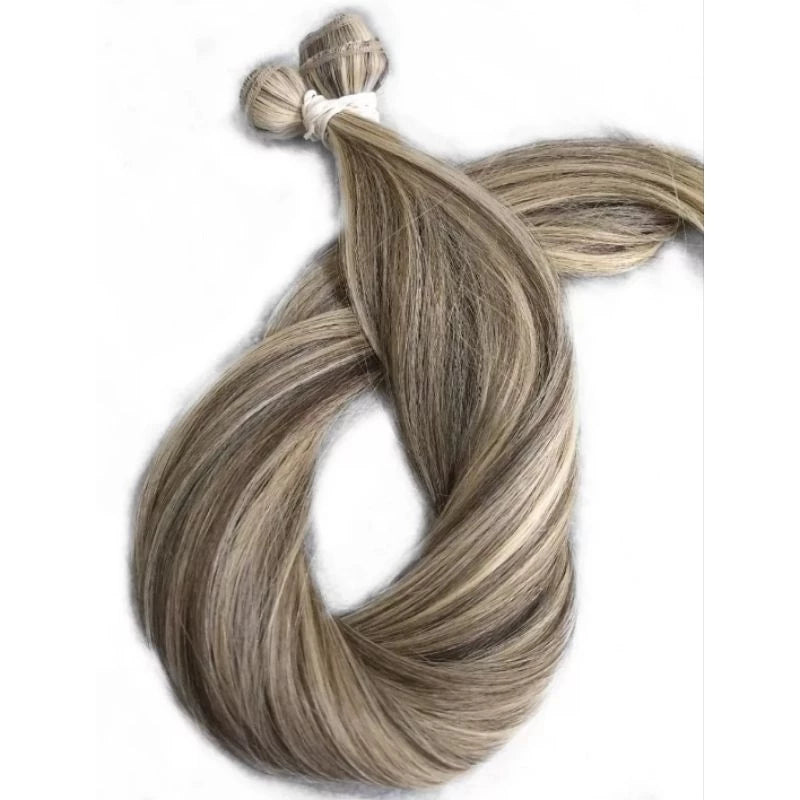 Blonde Human Hair Screen 100g 70cm Mega Hair