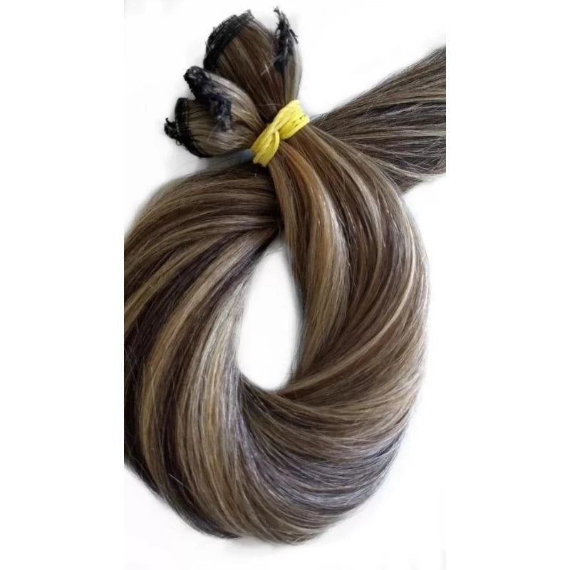 Blonde Human Hair Screen 100g 70cm Mega Hair