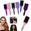 Boar Bristle Hair Brush with Teeth - Reduces Pressure, Separates and Defines Perfect Curls