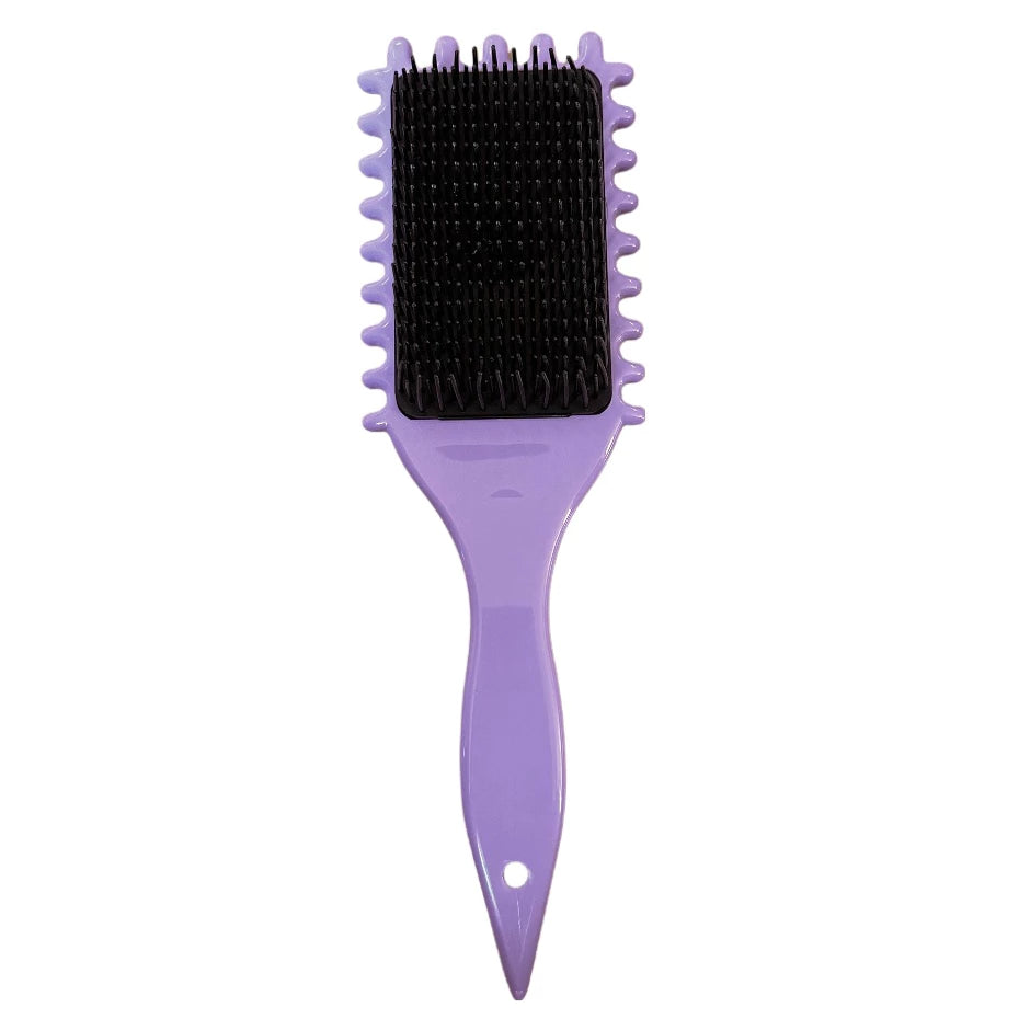 Boar Bristle Hair Brush with Teeth - Reduces Pressure, Separates and Defines Perfect Curls