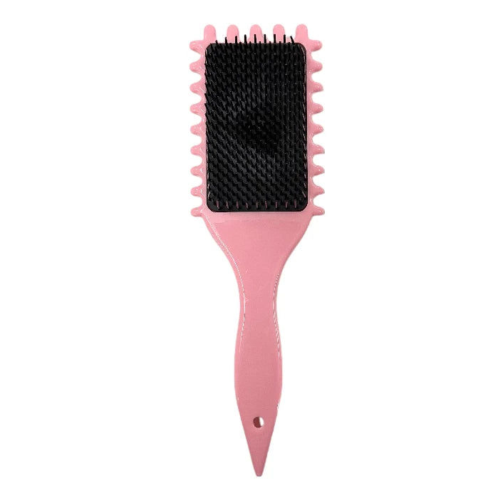 Boar Bristle Hair Brush with Teeth - Reduces Pressure, Separates and Defines Perfect Curls