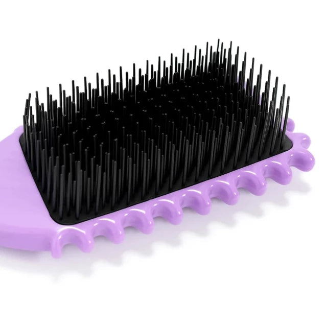 Boar Bristle Hair Brush with Teeth - Reduces Pressure, Separates and Defines Perfect Curls