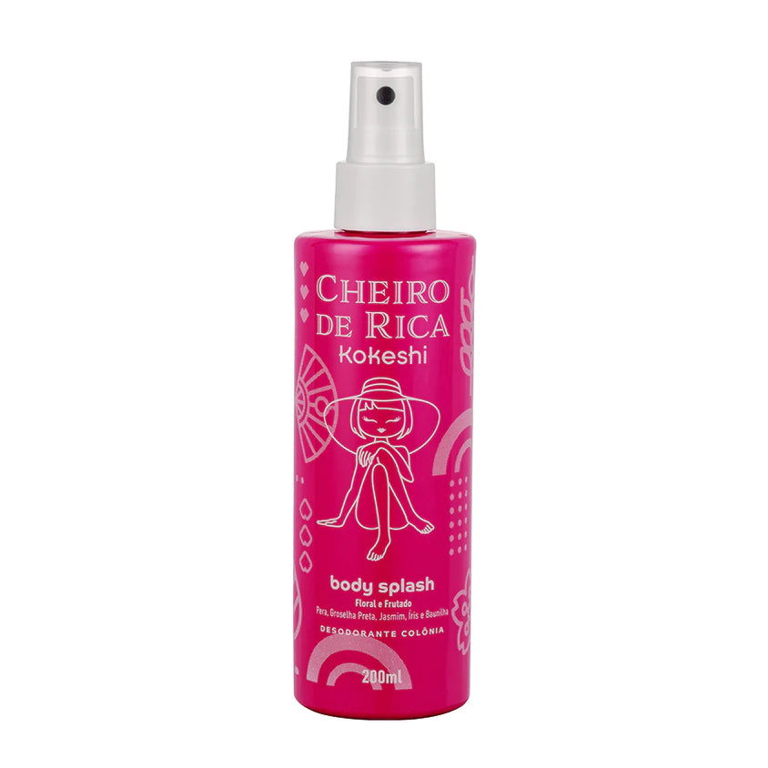 Kokeshi Body Splash Cheiro de Rica N1 200ml – Floral Fruity Fragrance