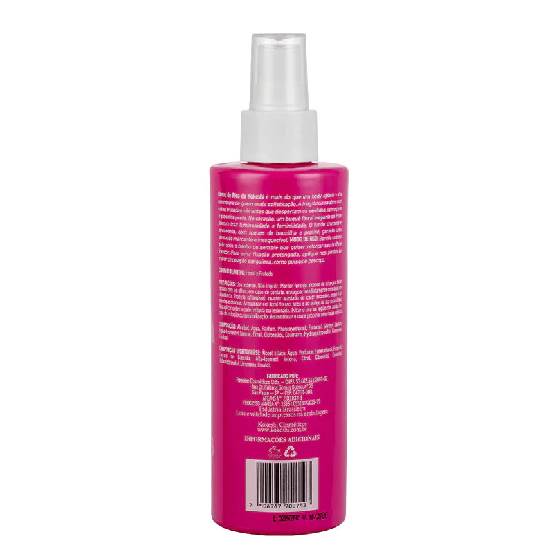 Kokeshi Body Splash Cheiro de Rica N1 200ml – Floral Fruity Fragrance