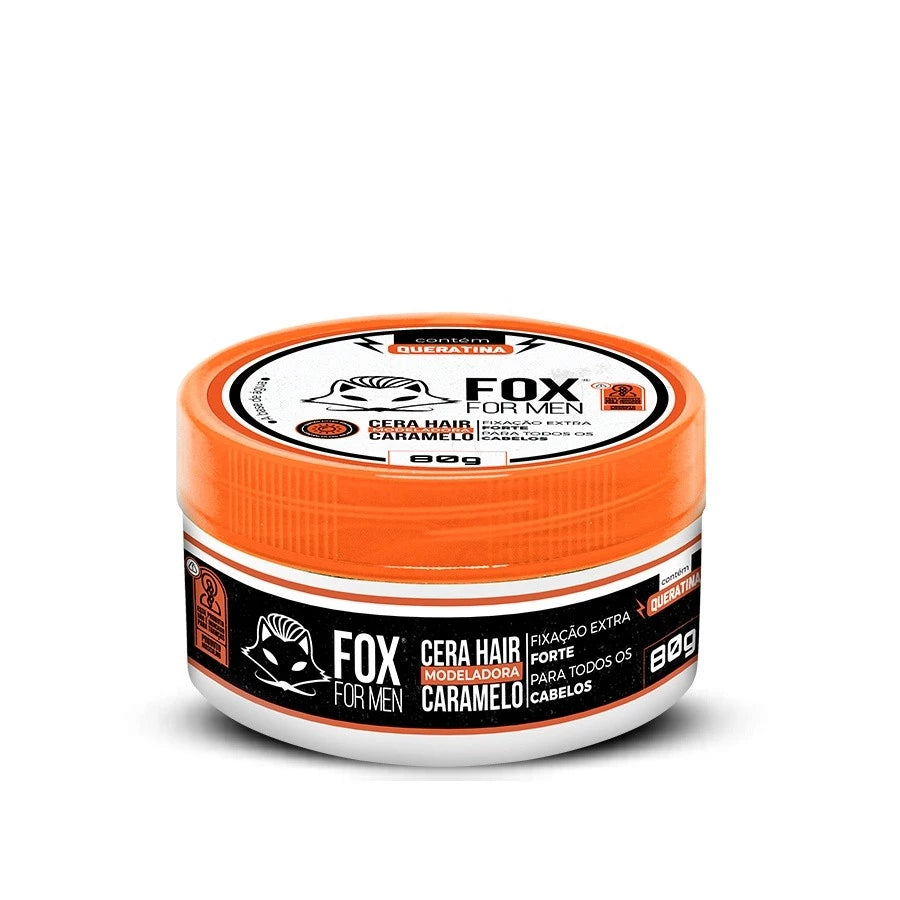 Fox For Men Cera Hair Caramelo 80g – Cera Modeladora Capilar Masculina