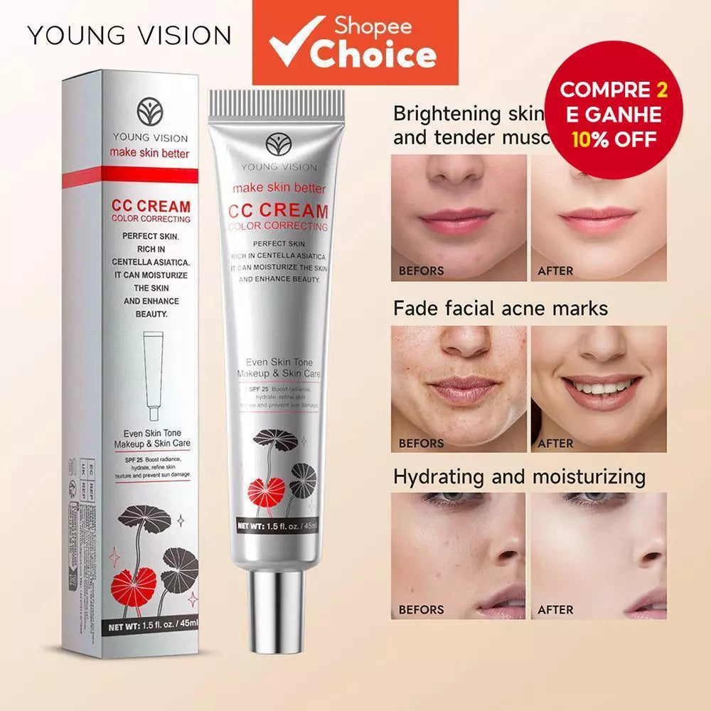 Centella Asiatica CC Moisturizing Cream – Pre-Makeup Concealment, Long Lasting & No Transfer