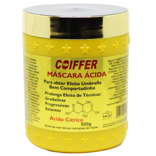 Coiffer Acid Mask for Straight Hair for Longer Hair 500g