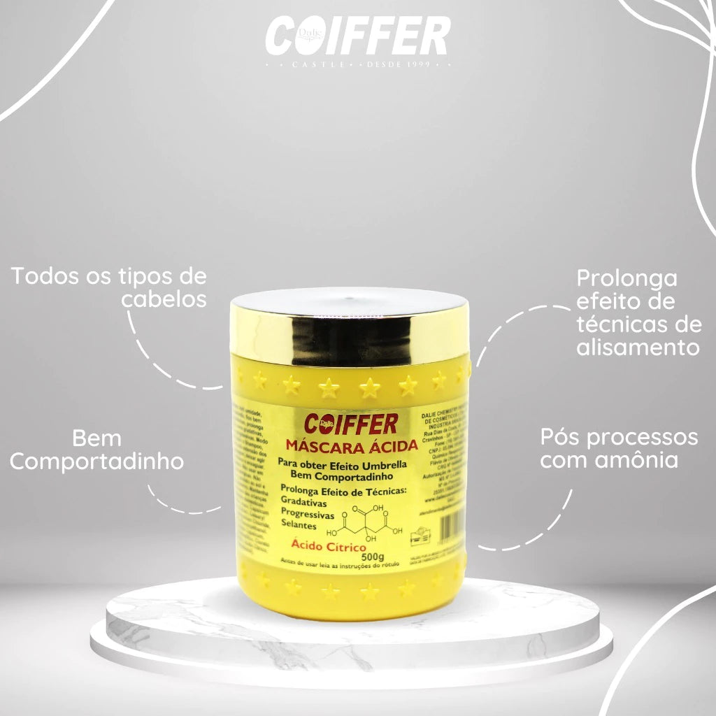 Coiffer Acid Mask for Straight Hair for Longer Hair 500g