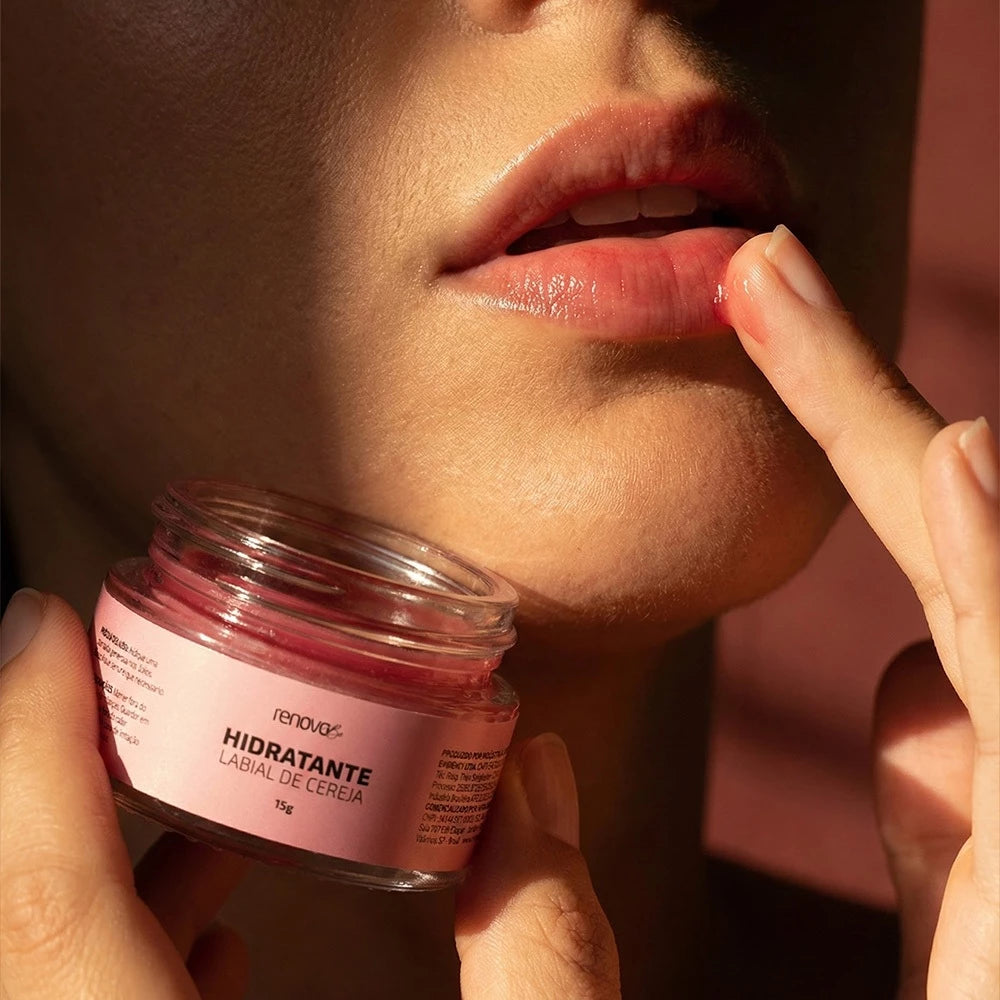 Renova Be Collagen 216g with Verisol & Hyaluronic Acid + Cherry Lip Moisturizer