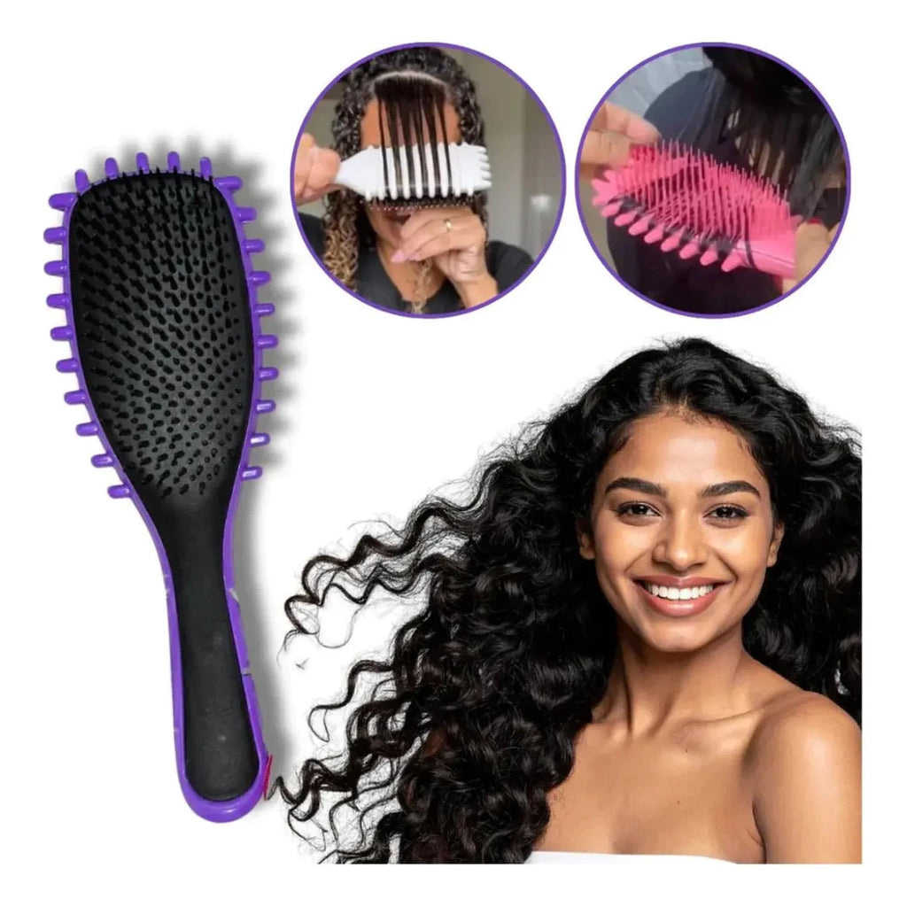 Complete Professional Curly Hair Styling Kit - Brush + Spray + Baby Hair Combs | Detangles, Defines & Anti Frizz