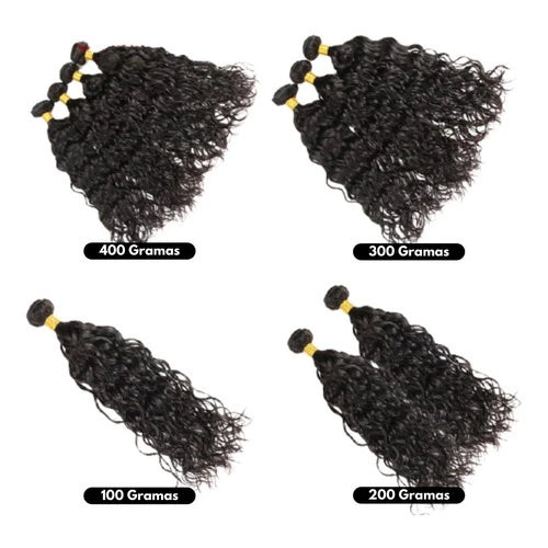 Curly Human Hair On Screen 40cm - 50 Grams Promotion