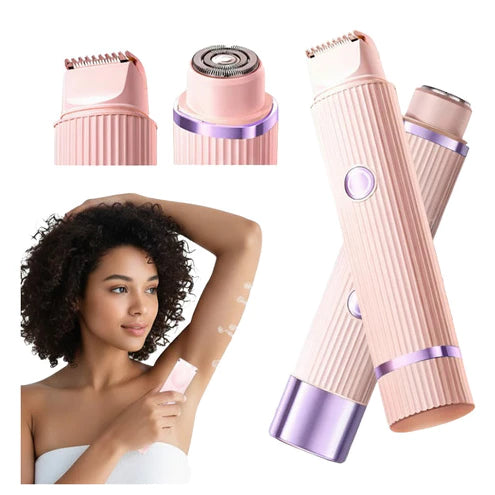 Electric Epilator with Double Razor Care and Delicateness with Your Skin, Rechargeable with Advanced Painless Technology