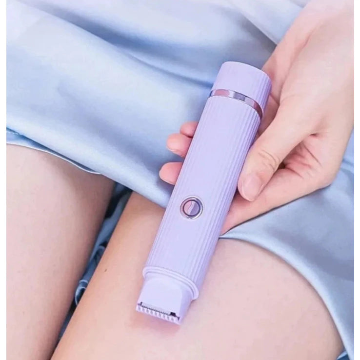 Electric Epilator with Double Razor Care and Delicateness with Your Skin, Rechargeable with Advanced Painless Technology