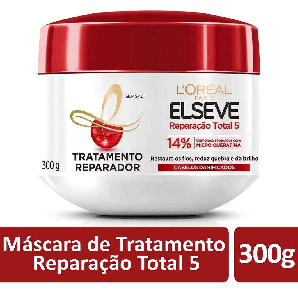 Máscara de Tratamento L’Oréal Paris Elseve Reparação Total 5