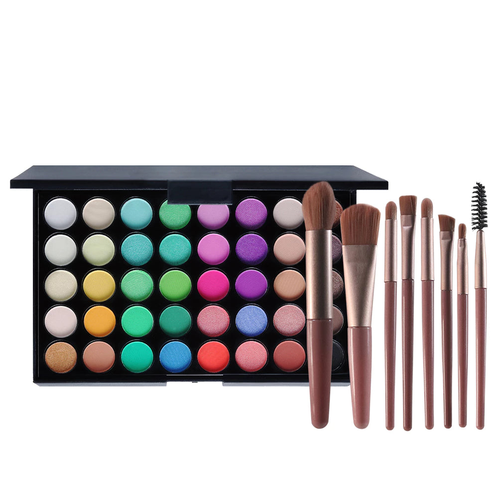 Eyeshadow Palette 40 Colors – Matte & Shimmer, High Pigmentation, Long Lasting