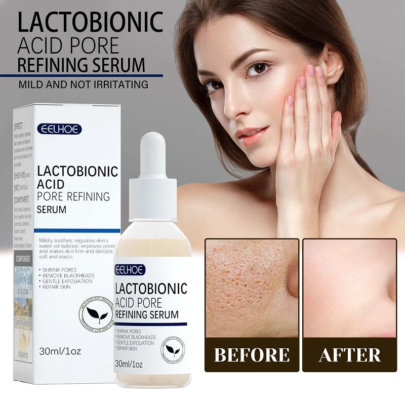 FDA Lactobionic Acid Hyaluronic Serum Moisturizing Smooth Pores Firm Repair Essence