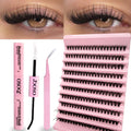 False Eyelashes 200Pcs D Volume 0.07mm Set – 8-16mm Extension Kit