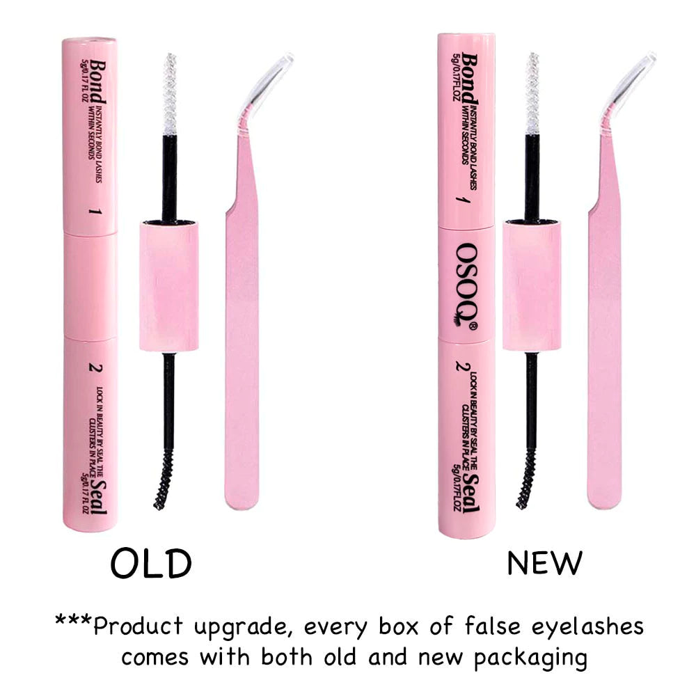 False Eyelashes 200Pcs D Volume 0.07mm Set – 8-16mm Extension Kit
