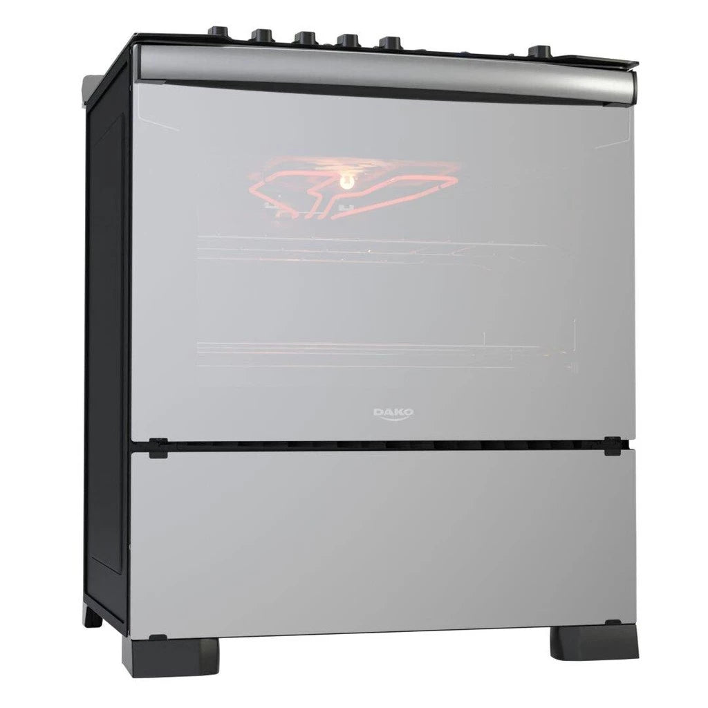 Fogão 5 Bocas Dako Diplomata Glass Grill Style Timer Bivolt