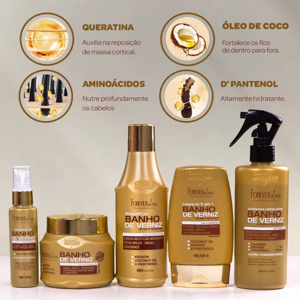 Forever Liss Extreme Shine Complete Varnish Bath Kit