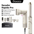 GOKOCO 7 In 1 Dryer Brush GD032 - High Speed Multifunctional Hair Dryer Set for Straightening & Curling